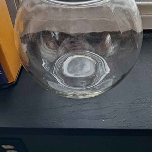 2 Clear Glass Fish Bowl